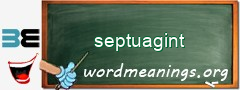 WordMeaning blackboard for septuagint